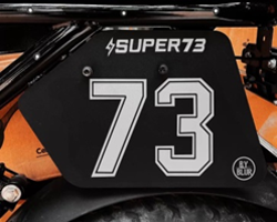 BLUR 高碳鋼 SUPER73側板一片（黑）
